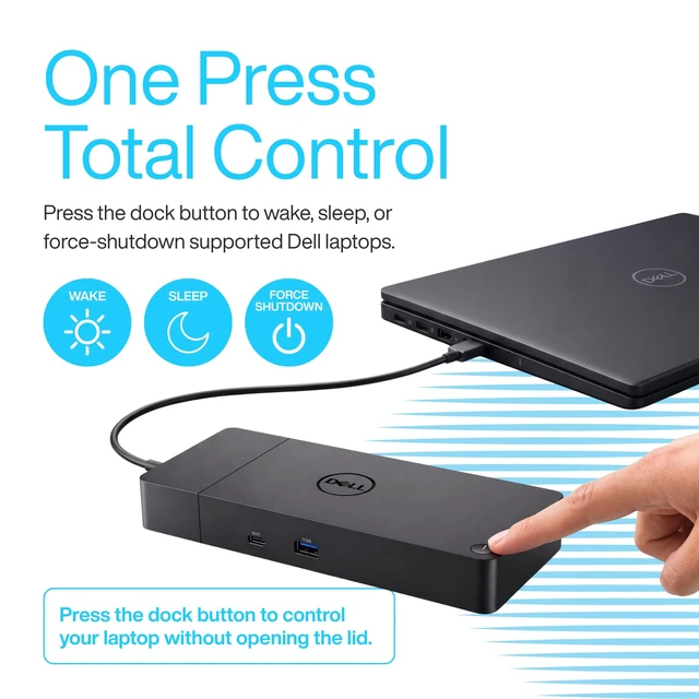 Alt view image 3 of 6 - Dell WD19S Docking Station Dual Monitor - 180W USB-C, HDMI + DisplayPort Features mini-DisplayPort, 2x USB-C & 3x USB-A 3.0 for full expansion