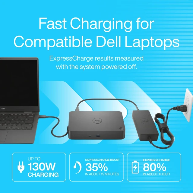 Alt view image 4 of 6 - Dell WD19S Docking Station Dual Monitor - 180W USB-C, HDMI + DisplayPort Features mini-DisplayPort, 2x USB-C & 3x USB-A 3.0 for full expansion