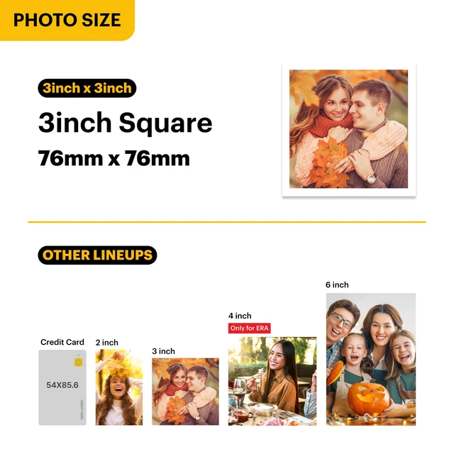 Alt view image 5 of 7 - Mini 3 Retro 3x3 Portable Photo Printer, 4PASS, 38 Sheets, White Bluetooth, iPhone & Android Smartphone Compatible, Smudge-Proof, Water-Resistant, Fade-Resistant