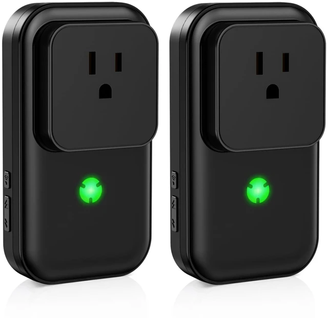 Main image of Power Failure Alarm 2 Pack, Freezer Power Outage Alarm, 7 Sirens 0-110dB Adjustable, LED Indicator, 12H Alert, Power Loss Monitor, for Refrigerator, Sump Pumps, Aquarium