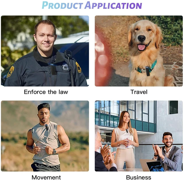 Alt view image 2 of 6 - Mini Body Camera with Audio and Video Recording, POV Camera with 32G Card Body Worn Cam,Wearable Patrol Video Recording Camcorder With Night Version,Camcorder for Security Work Records Traveling
