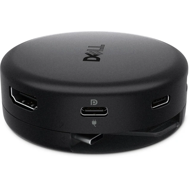 Alt view image 3 of 6 - Pro 7-in-1 USB-C Travel Hub DA326, HDMI, Ethernet, Plug and Play Power Delivery 100W, DisplayPort 1.4 6K, USB-A 10G, Compact Design, 100% Recycled, 9.76" Cable, 3.30 oz