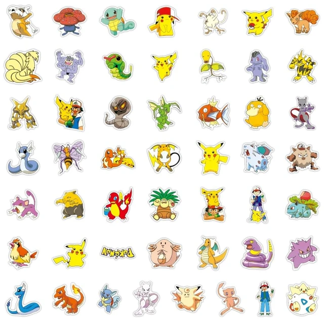 Alt view image 3 of 6 - 200pcs Cute Character Stickers, Cartoon Vinyl Stickers Detachable, Reusable Stickers (Yellow)
