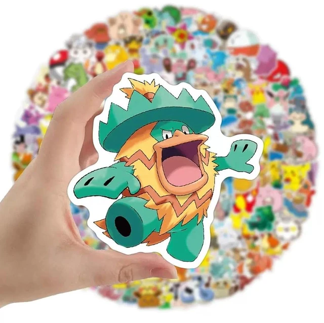 Alt view image 5 of 6 - 200pcs Cute Character Stickers, Cartoon Vinyl Stickers Detachable, Reusable Stickers (Yellow)