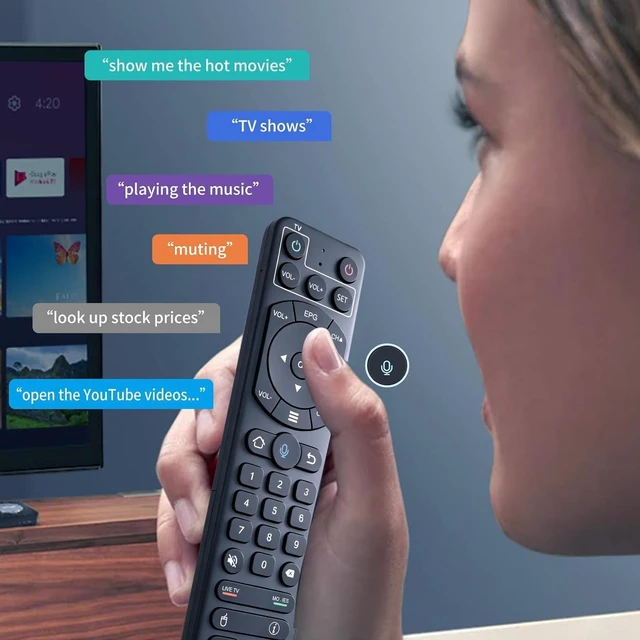 Alt view image 3 of 7 - Replacement Remote Control for vSeeBox V1 / V2 /Pro/Elite/Max Voice Search, Replacement for OctaStream Elite Max Latest Technology Android TV Box 2023