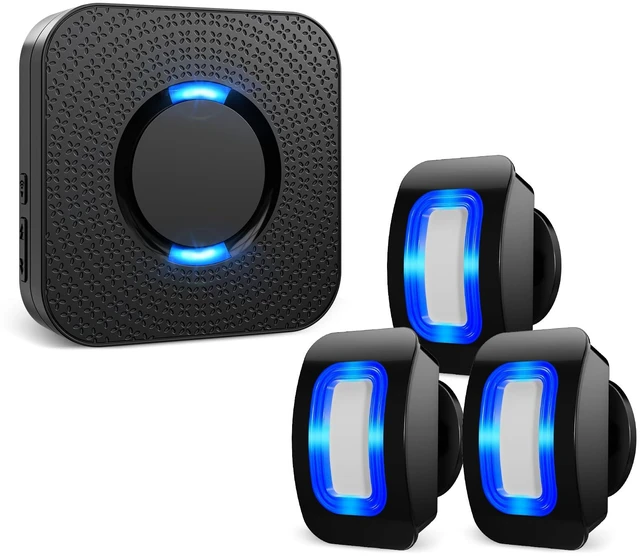 Main image of Wireless Motion Sensor LED Light - Motion Detector Alarm Chimes Door Sensor 500 FT Range Security Alert Monitor System for Home, Business, Store, Office, School