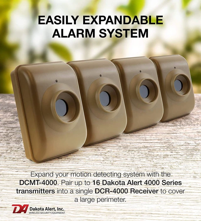 Alt view image 6 of 6 - DCMA-4000 1-Mile Wireless Driveway Alarm & Motion Sensor