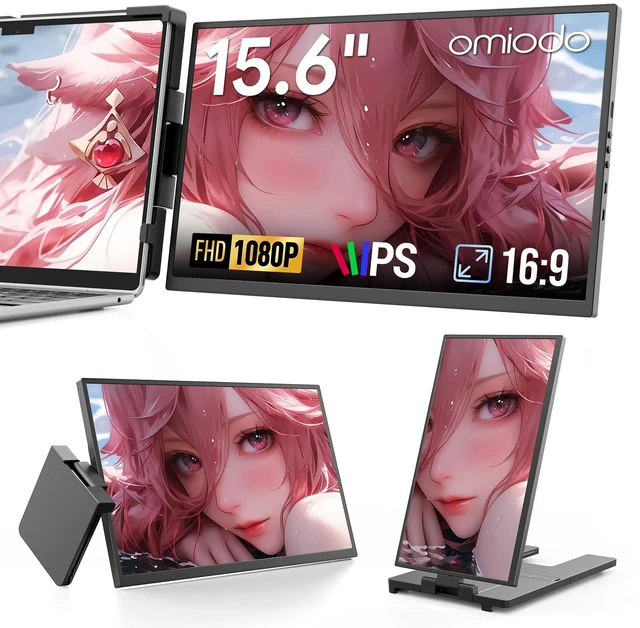 Main image of 15.6" Laptop Screen Extender,FHD 1080P IPS Portable Monitor for 13"-17" Laptops, Dual Travel Screen Monitor Plug & Play, Laptop Screen Monitor Extender Compatible with Windows/Mac/Android & Chrome OS