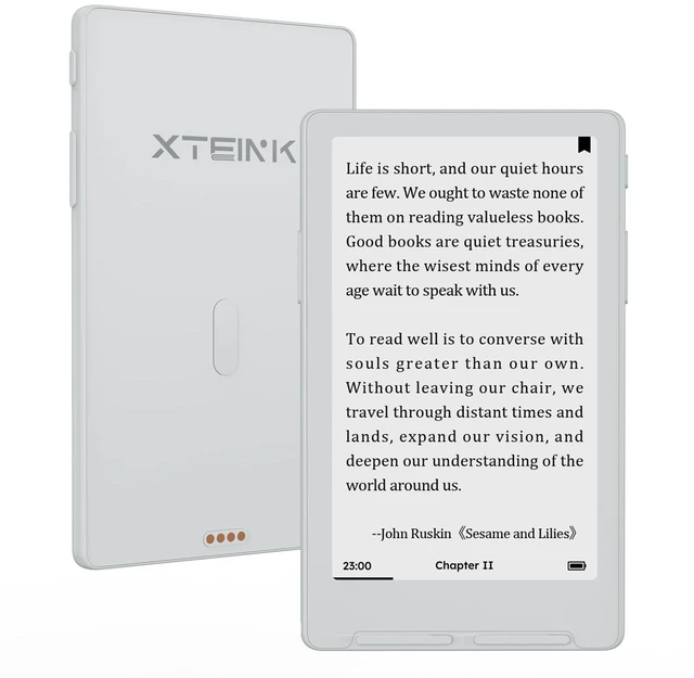 Main image of X4 Classic Ereader Devices,4.9mm Thin,4.3" E Ink, Gift for Readers Ultra Thin 0.19" design, Dual Page Turn button+shake, Magnetic pogo-pin attach, Extended Battery Life, Paper-feel E-Ink