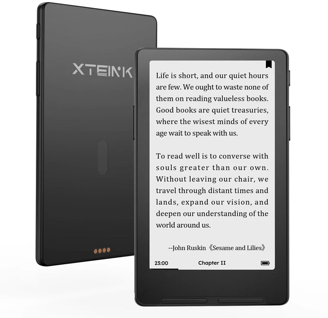 Main image of X4 Classic Pocket eReader, Ultra-Light 68g & 4.9mm Thin,Reader Gifts Ultra Thin 0.19" design, 4.3" Eink Paper-feel,Dual Page Turn button+shake, Magnetic pogo-pin attach, Extended Battery Life