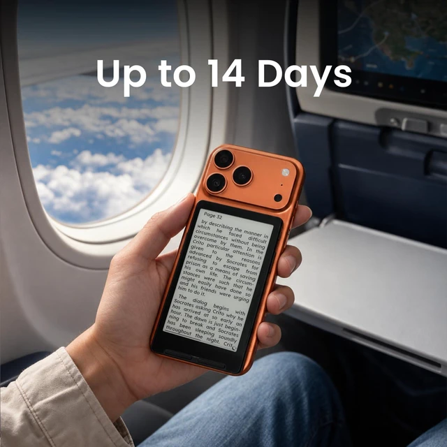 Alt view image 6 of 7 - X4 Classic Pocket eReader, Ultra-Light 68g & 4.9mm Thin,Reader Gifts Ultra Thin 0.19" design, 4.3" Eink Paper-feel,Dual Page Turn button+shake, Magnetic pogo-pin attach, Extended Battery Life