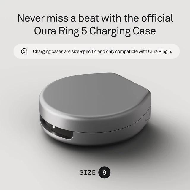 Alt view image 2 of 7 - Ring 5 Official Charging Case - Size 9 Up to a Month of Battery Life, USB-C Cord Compatible
