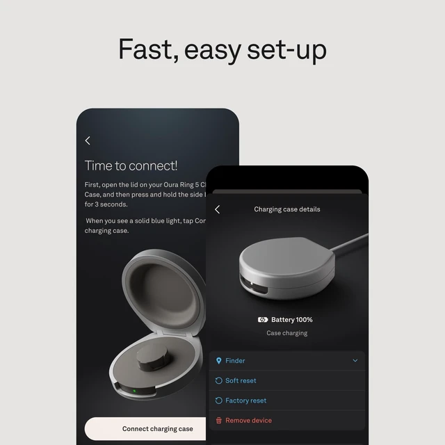 Alt view image 5 of 7 - Ring 5 Official Charging Case - Size 9 Up to a Month of Battery Life, USB-C Cord Compatible