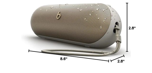Alt view image 7 of 7 - Pill - Portable Bluetooth Speaker- Up to 24H Battery Life, Water Resistant, Bluetooth, Apple & Android Compatible, Seriously Loud Sound for Home, Outdoor and Travel- Champagne Gold