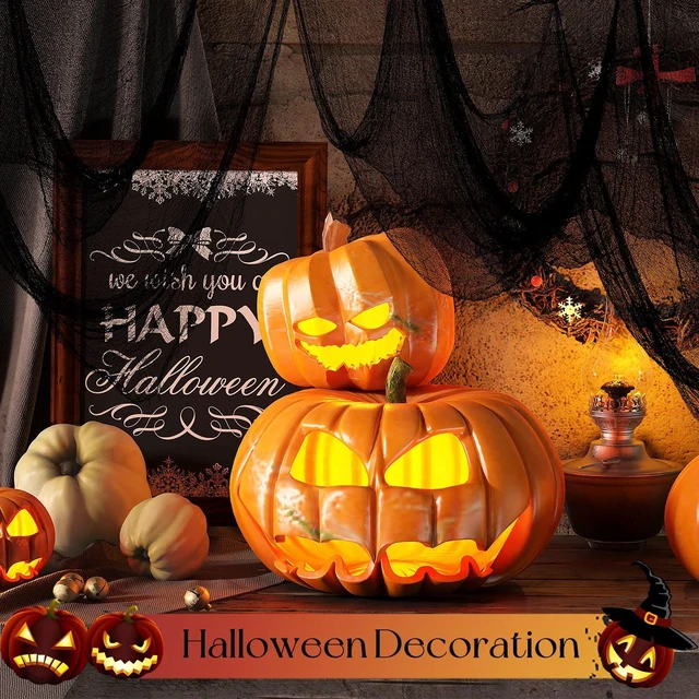 Alt view image 4 of 7 - 400x80 Inch Oversized Halloween Black Creepy Cloth - 33x6.5ft Spooky Fabric Cloth for Haunted House - Creepy and Spooky Halloween Decorations for Party Outdoor Or Indoor