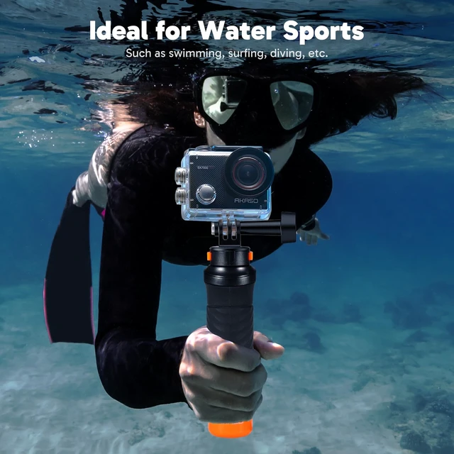 Alt view image 4 of 7 - EK7000 Pro 4K30 Action Camera with Touch Screen EIS 131FT Waterproof Underwater Camera 5X Zoom Remote Control with Waterproof Floating Hand Grip Bundle and Carrying Case Accessories Kit Bundle