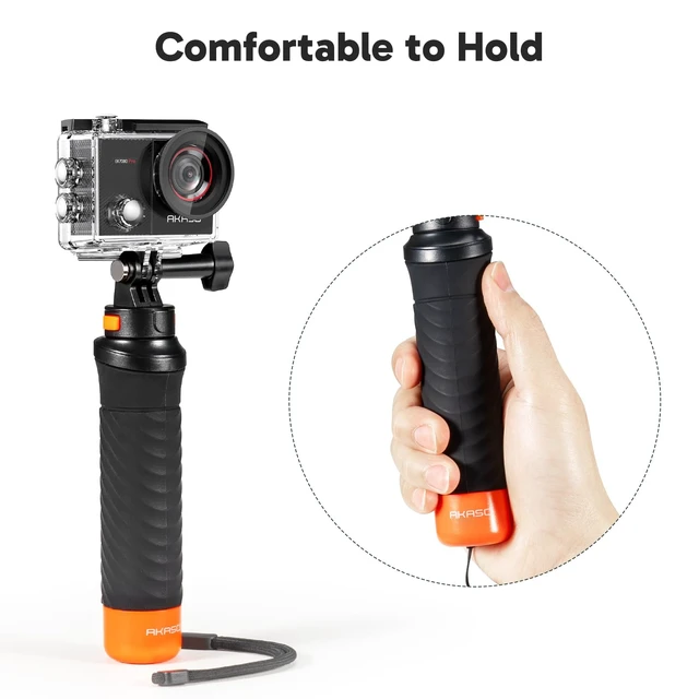 Alt view image 7 of 7 - EK7000 Pro 4K30 Action Camera with Touch Screen EIS 131FT Waterproof Underwater Camera 5X Zoom Remote Control with Waterproof Floating Hand Grip Bundle and Carrying Case Accessories Kit Bundle