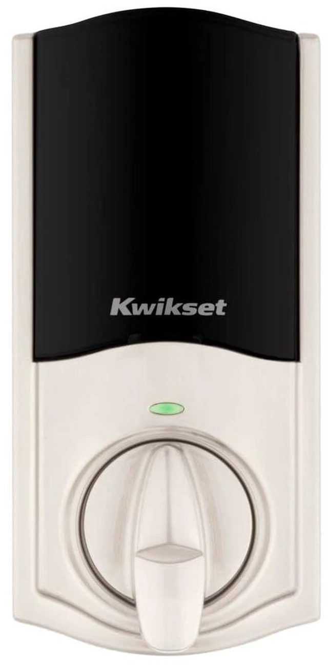 Alt view image 4 of 6 - Home Connect 620 Smart Lock Deadbolt with Z-Wave Technology, Works with Ring Alarm, Samsung Smartthings and More, Z-Wave Hub Required, Traditional Design in Satin Nickel