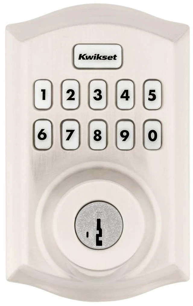 Alt view image 2 of 6 - Home Connect 620 Smart Lock Deadbolt with Z-Wave Technology, Works with Ring Alarm, Samsung Smartthings and More, Z-Wave Hub Required, Traditional Design in Satin Nickel