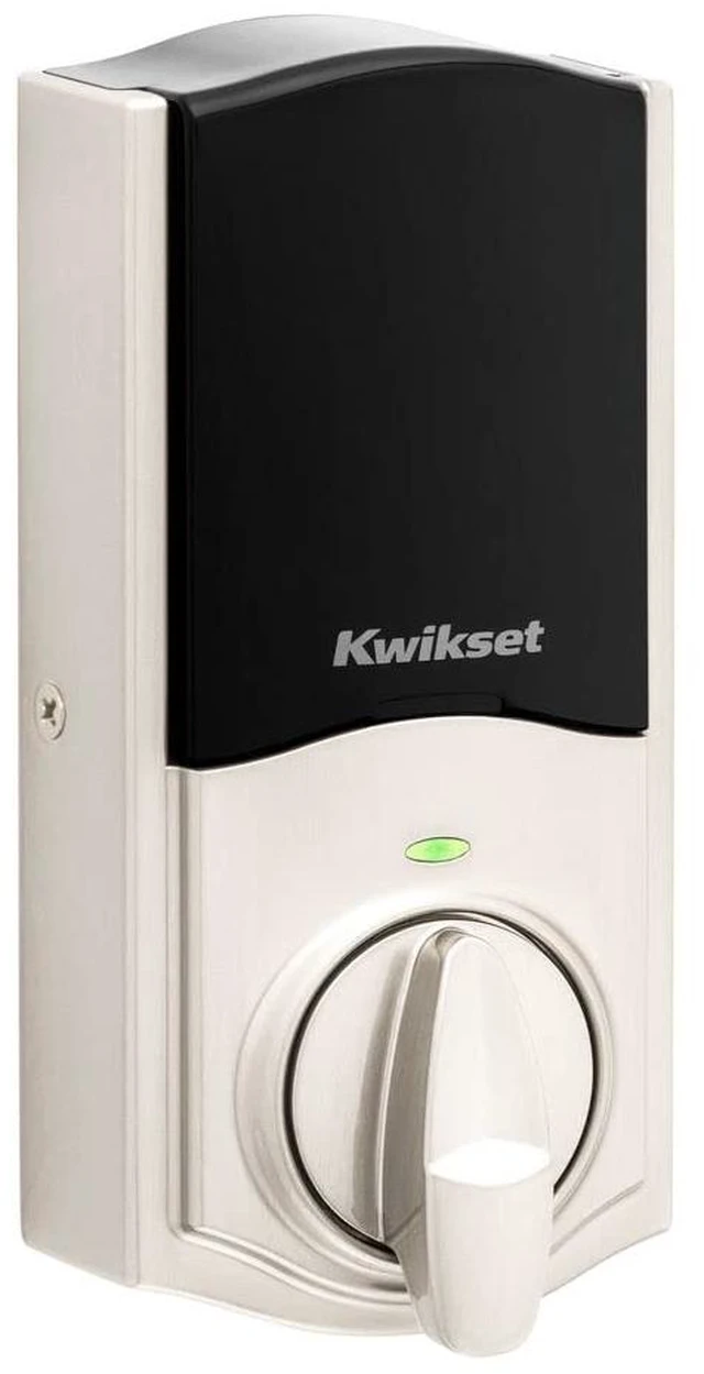 Alt view image 3 of 6 - Home Connect 620 Smart Lock Deadbolt with Z-Wave Technology, Works with Ring Alarm, Samsung Smartthings and More, Z-Wave Hub Required, Traditional Design in Satin Nickel