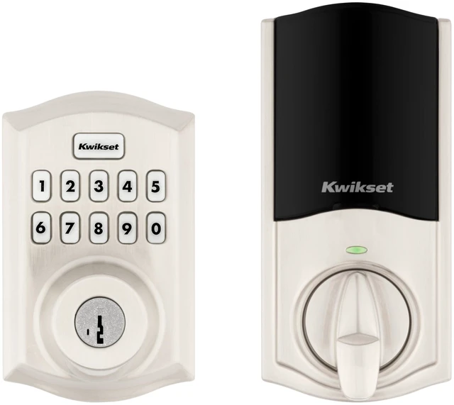 Main image of HomeConnect 620 Z-Wave Long Range Enabled Keypad Smart Lock Convenient Keyless Entry, Customizable User Codes, Ring Alarm Compatible, Hub Required, Sold Separately Satin Nickel Traditional