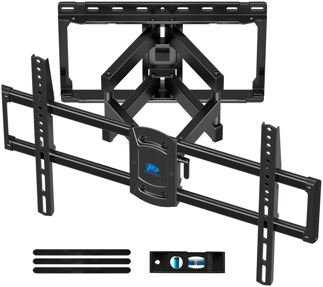 Main image of Outdoor TV Mount Weatherproof TV Wall Mount for 42-86" TVs Full Motion TV Bracket with Swivel and Tilt, Salt Spray Tested, Fits 12"/16" Studs, Holds TV up to 154lbs, Max VESA 600x400mm