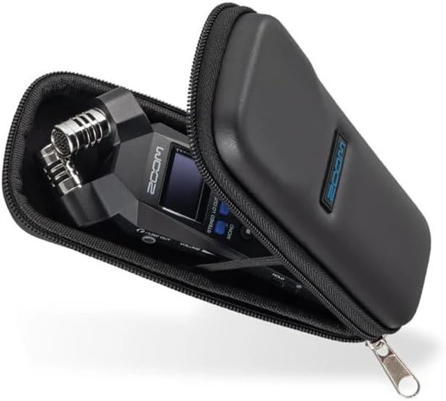 Alt view image 5 of 7 - H1essential 2-Track 32-Bit Float Portable Audio Recorder Bundle with APH-1e with Hairy Windscreen, Padded Shell Case, AC Adapter, & USB C-Cable