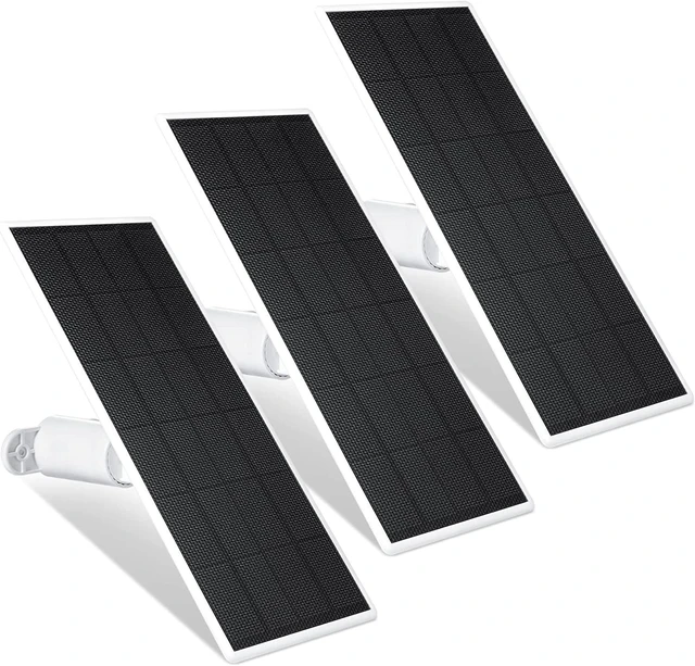 Main image of Solar Panel for Google Nest Cam Outdoor- 2.5W Power 3 Pack Continuous charge for Nest Cam outdoor/indoor battery, 360-degree adjustable mount, Made for Google Nest
