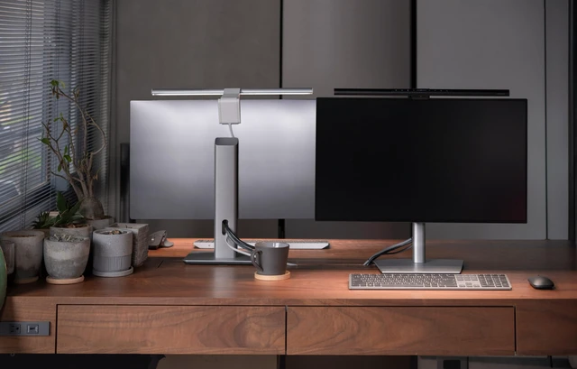 Alt view image 4 of 7 - ScreenBar Pro LED Monitor Light Bar (Silver)- Ultrawide Lighting, Motion Sensor, Adjustable Brightness/Color Temperature, Eye-Care USB-C Monitor Lamp, No Glare, Curved Monitors, Monitor accessory
