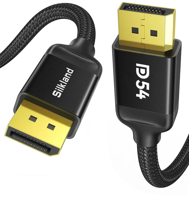 Main image of Long DisplayPort 2.1 Cable 15FT, 54Gbps DP2.1 Cable, 16K@30Hz HDR Black, 8K@120Hz, 4K@240Hz 165Hz, HDCP DSC 1.2a, DP 2.1 Cable Compatible DP 1.4 FreeSync G-Sync Gaming Monitor 5090 7900XTX