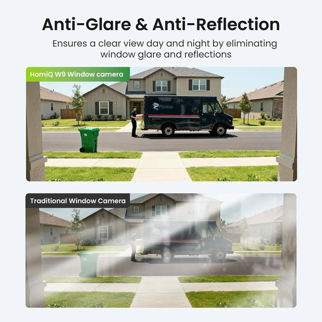 Alt view image 5 of 7 - Window Security Camera 2K, Indoor WiFi Cameras 2.4GHz/5GHz, 2 Pack with Colorvue AI Color Night Vision, Person Detection with Auto-Focus, 24/7 Recording Compatible with Alexa & Google Home