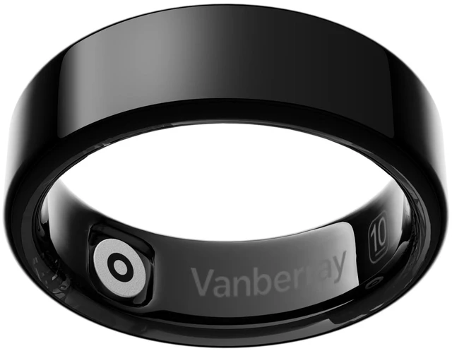 Main image of 2026 Smart Ring For Women & Men, Sleep Health Fitness Tracker, Black 9 No App Fee, Track Sleep, Heart Rate, Blood Oxygen and Stress, 5-7 Day Battery Life, Lightweight, iOS & Android Compatible