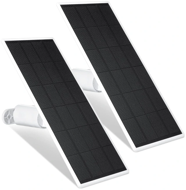 Main image of Solar Panel for Google Nest Cam Outdoor- 2.5W Power 2 Pack Continuous charge for Nest Cam outdoor/indoor battery, 360-degree adjustable mount, Made for Google Nest