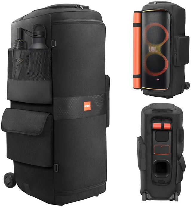 Main image of Speaker Case Compatible with JBL PartyBox 720,Bottomless Cover Portable Speaker Dust Cover with Multi-Pockets Fits for JBL Party Box 720 for Outdoor Travel,Cover Only(Without Wheels)