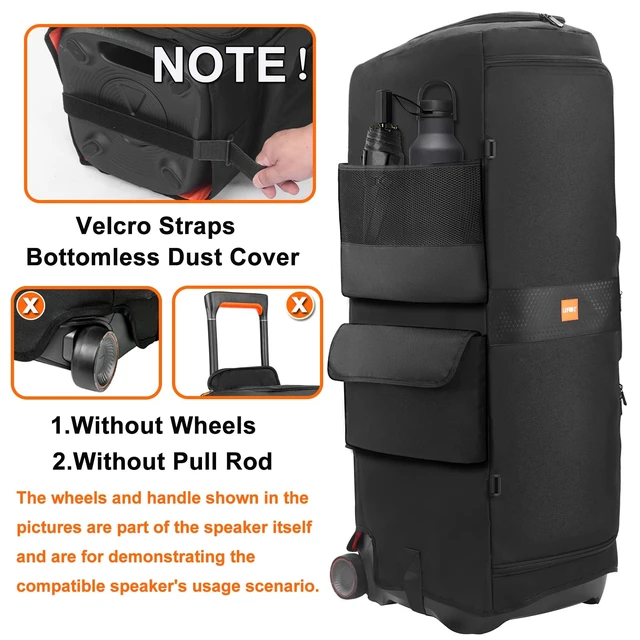 Alt view image 3 of 7 - Speaker Case Compatible with JBL PartyBox Ultimate/Ultimate 2,Bottomless Portable Speaker Dust Cover Storage Bag Fits PartyBox Ultimate for Outdoor Travel,Cover Only(Without Pull Rod & Wheels)