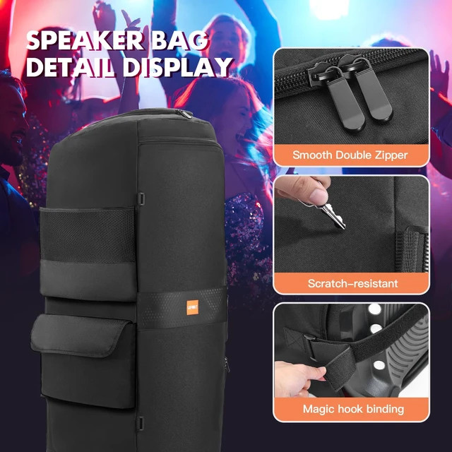 Alt view image 7 of 7 - Speaker Case Compatible with JBL PartyBox Ultimate/Ultimate 2,Bottomless Portable Speaker Dust Cover Storage Bag Fits PartyBox Ultimate for Outdoor Travel,Cover Only(Without Pull Rod & Wheels)