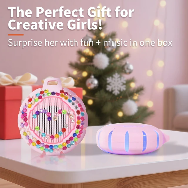Alt view image 5 of 7 - Bluetooth Shower Speaker + DIY Diamond Stickers Great Gift for Girls
