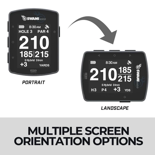 Alt view image 4 of 7 - Swami KISS 2.0 Handheld Golf GPS Ragnefinder with Integrated Magnets - Grey Integrated magnets, two display modes, preloaded course data