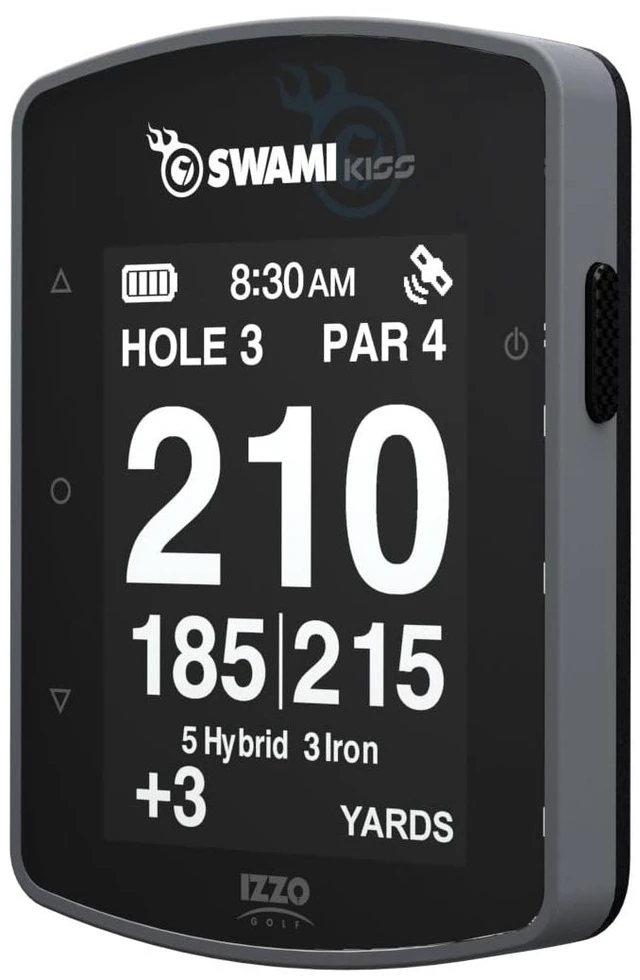 Main image of Swami KISS 2.0 Handheld Golf GPS Ragnefinder with Integrated Magnets - Grey Integrated magnets, two display modes, preloaded course data