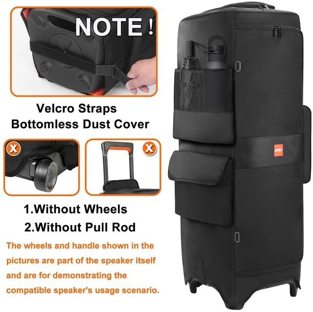 Alt view image 3 of 7 - Speaker Case Compatible with JBL PartyBox 1000,Bottomless Cover Portable Speaker Dust Cover Storage Bag Fits for JBL PartyBox 1000 for Outdoor Travel,Cover Only(Without Wheels and Pull Rod)