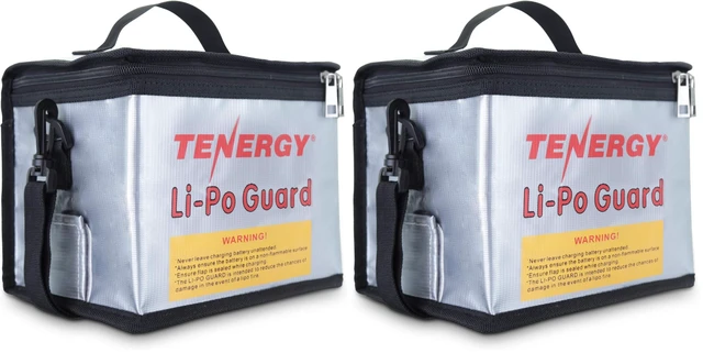 Main image of Fire Retardant Lipo Zipper Bag for Charging and Storing Lipo Battery Packs, 8.5 x 6.5 x 5.7inch (Pack of 2)