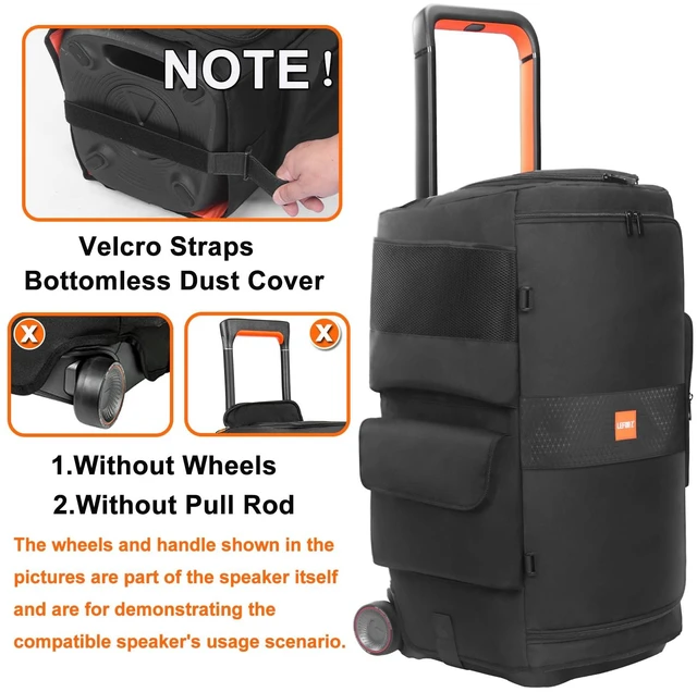 Alt view image 2 of 7 - Speaker Case Compatible with JBL PartyBox 520,Bottomless Cover Portable Speaker Dust Cover Storage Bag Fits for JBL PartyBox 520 for Outdoor Travel,Cover Only(Without Wheels and Pull Rod)