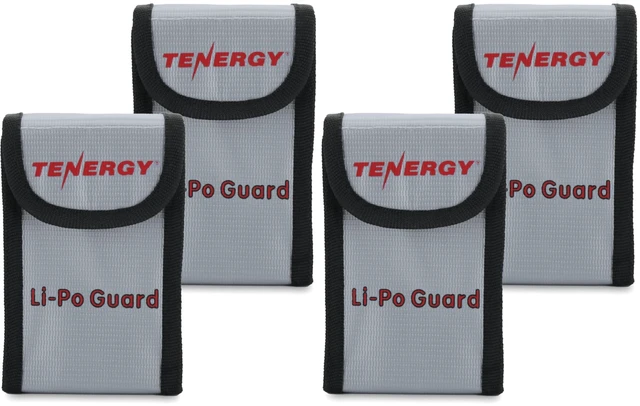 Main image of 4 Pack, Fire Retardant Lipo Bags, Battery Bags for Charging and Storage, 5.5x3.5x2 inches Each