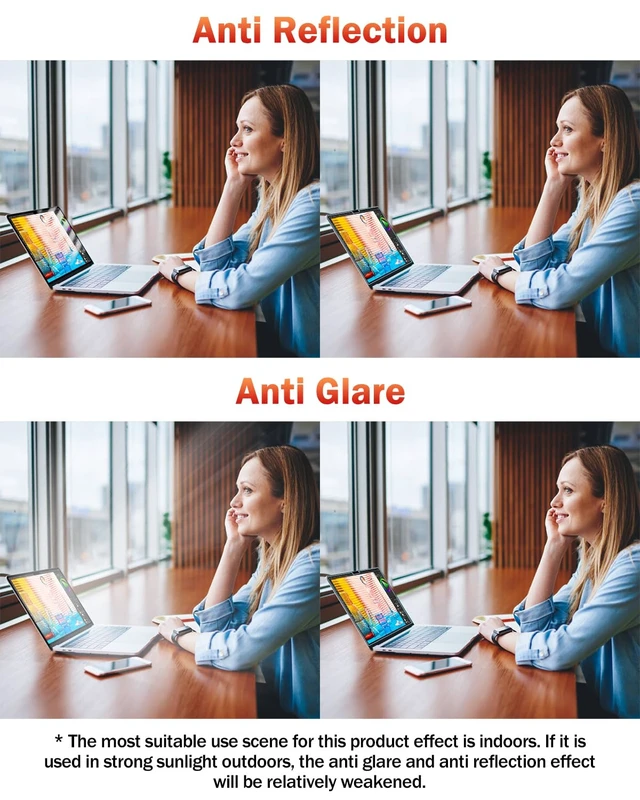 Alt view image 3 of 7 - 2-Pack Anti Blue Light Matte Laptop Screen Protector Compatible with MacBook Pro 16 inch (2026-2021, M5 M4 M3 M2 M1 Pro Max), Eye Protection Anti Glare Computer Screen Cover