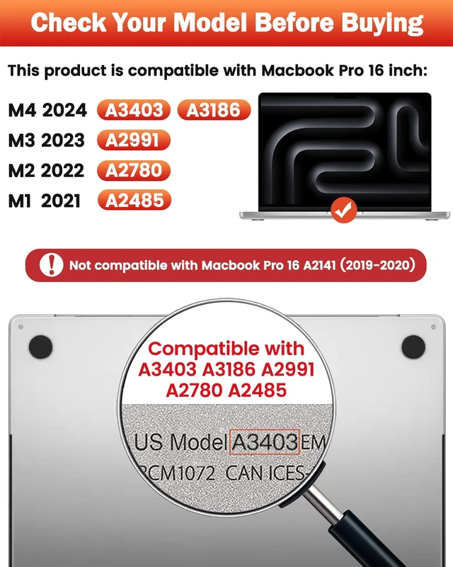 Alt view image 7 of 7 - 2-Pack Anti Blue Light Matte Laptop Screen Protector Compatible with MacBook Pro 16 inch (2026-2021, M5 M4 M3 M2 M1 Pro Max), Eye Protection Anti Glare Computer Screen Cover