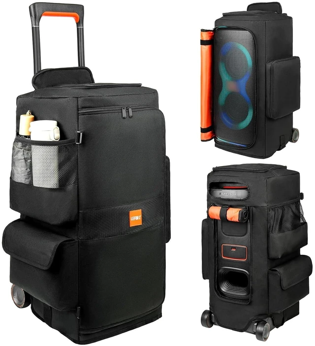 Main image of Speaker Case Compatible with JBL PartyBox 320/310,Bottomless Cover Portable Speaker Dust Cover Storage Bag Fits for JBL Party Box 320 for Outdoor Travel,Cover Only(Without Wheels and Pull Rod)