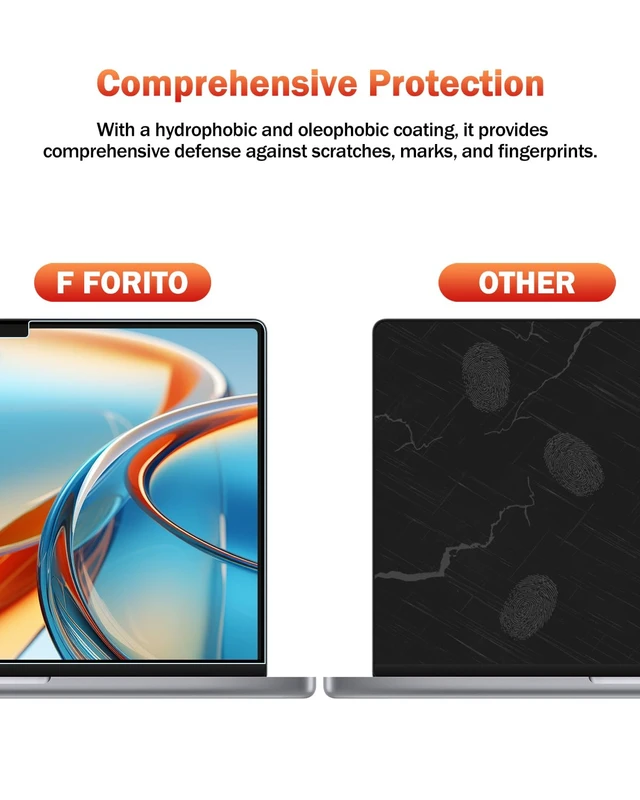 Alt view image 4 of 7 - 2-Pack Anti Blue Light Matte Laptop Screen Protector Compatible with MacBook Pro 16 inch (2026-2021, M5 M4 M3 M2 M1 Pro Max), Eye Protection Anti Glare Computer Screen Cover