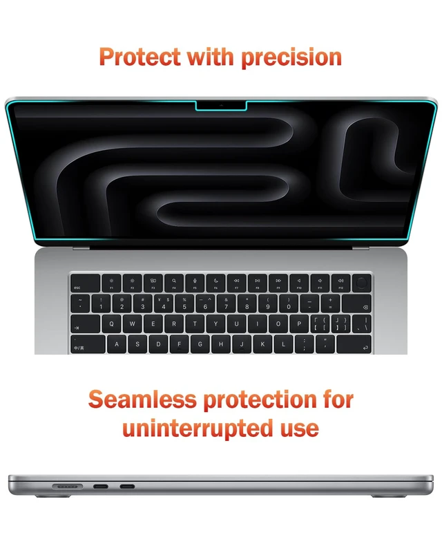 Alt view image 6 of 7 - 2-Pack Anti Blue Light Matte Laptop Screen Protector Compatible with MacBook Pro 16 inch (2026-2021, M5 M4 M3 M2 M1 Pro Max), Eye Protection Anti Glare Computer Screen Cover