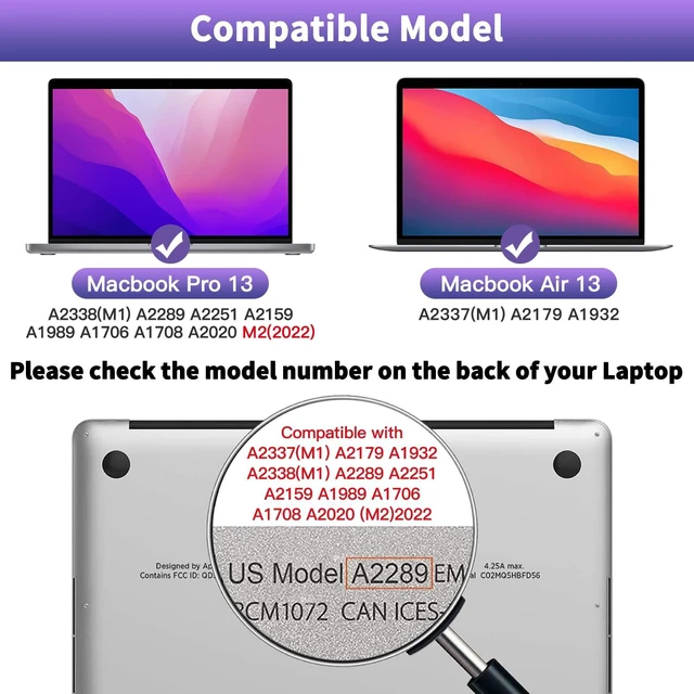 Alt view image 6 of 7 - 2-Pack for MacBook Pro 13 inch Anti Blue Light Screen Protector 2016-2022 M2, Matte Finish, Anti Glare, Reduce Eye Strain, Touch Sensitive