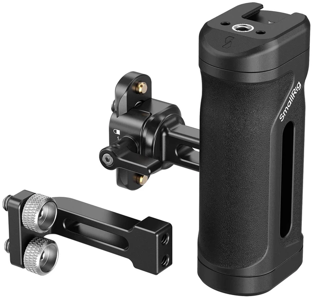 Main image of Mini Side Handle Kit, with 1/4"-20 Screws & NATO Clamp & NATO Rail Left or Right Hand Available, Up and Down Adjustable, Max. Payload 10kg/ 22lb, Bulit-in Threaded Hole/ Cold Shoe